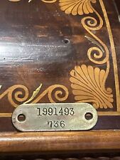 Antique National Cash Register Brass Model and Serial Number ORIGINAL TAG NCR picture