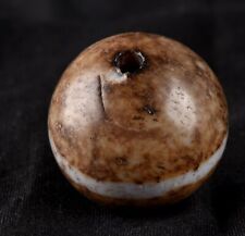 Mystic old pumtek  dzi/bhaisajyaguru/ ''evil eye'  bead with  reach patina #6469 picture