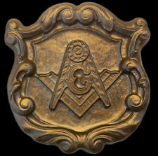 Mason Masonic Lodge Symbol temple sculpture art plaque Bronze Finish picture
