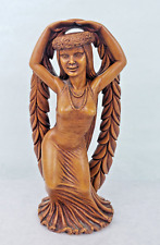 Vintage Coco Joe's Maile Laka Goddess of Hula Dancer 1980 Hawaii Hapa Wood picture