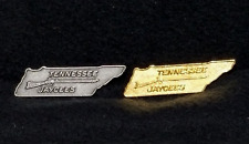 Tennessee Jaycees State Muzzleloader AA Fine Pewter Pins (2) ct. Lot Vintage picture