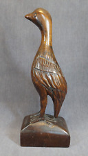 Vintage MCM Hand Carved Standing Bird 14.75”H picture