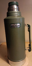 Vintage STANLEY Green Thermos ALADDIN Half Gallon / 2 Qt.  #A-945-DH Missing Cup picture