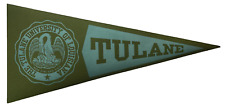 Vintage Tulane University Paper Pennant Decal Gummed Back Sticker 8