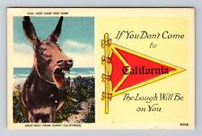 CA-California, Humorous General Greetings, Vintage Souvenir Postcard picture