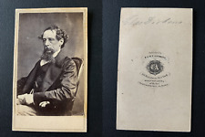 Anthony, New York, The Novelist Charles Dickens Vintage Albumen Print CDV. Cha picture