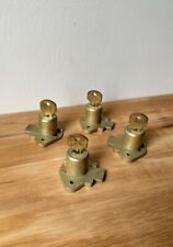 4 Vintage Brass Corbin Drawer Locks All Using Identical Keys picture