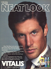 1985 Vitalis Mens Haircare Hair Style The Neat Look vtg Print AD Advertisement picture