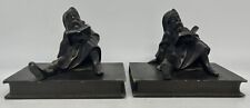 Antique Bradley & Hubbard Gnome Man Bookends, Reading picture