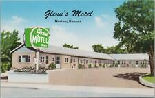 Postcard Glenn's Motel Norton Kansas KS  picture