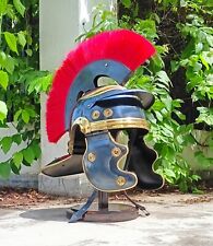 Roman Officer Centurion Black Helmet Roman Legion Helm Legionary Fantasy LARP picture