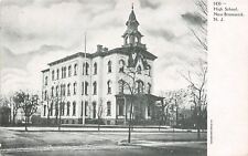 New Brunswick New Jersey~Beautiful Belltower on High School~1906 Postcard picture