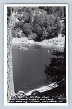 RPPC 1940'S. CRYSTAL LAKE. CAMP. LA COUNTY, CALIF. POSTCARD. SM19 picture