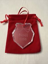 Baccarat Annual Ornament 1988 Crystal Noel Made in  France picture