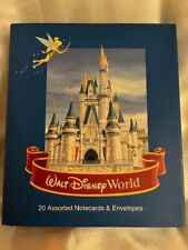 WALT DISNEY WORLD NOTECARDS, FOUR VIEWS OF CINDERELLA'S CASTLE, STICKERS, NICE picture