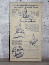 Nabisco Shredded Wheat Straight Arrow Indian Bk 1 Card 32 Horse 1949 EB42624 picture