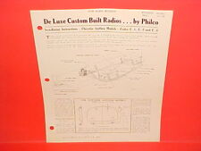 1935 CHRYSLER IMPERIAL AIRFLOW PHILCO RADIO INSTALLATION & SERVICE MANUAL CT5 picture