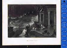 Moses' Seventh Plague of Egypt, Thunder and Hail - 1862 Steel Engraved Print picture