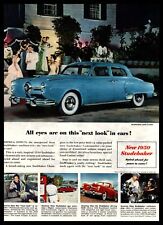 1950 Studebaker Land Cruiser 4-Door Sedan White Sidewall Tires Vintage Print Ad picture