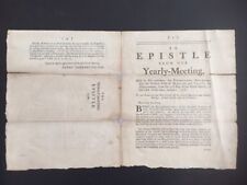 QUAKERS AND THE AMERICAN REVOLUTIONARY WAR-DATED 1776 EPISTLE DON'T TAKE UP ARMS picture