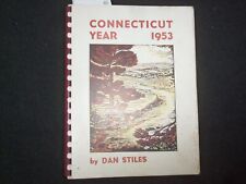 1953 CONNECTICUT YEAR CALENDAR SOFTCOVER BOOK BY DAN STILES - J 9939 picture