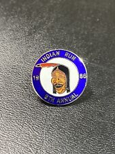Vintage 1986 Indian Motorcycle Run 6th Annual Screw Back Pin * READ picture