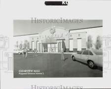 1995 Press Photo Drawing of Clearview Mall's proposed entrance in Metairie, LA picture