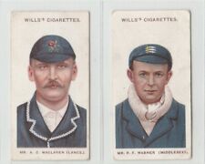1908 W.D. & H.O WILLS - CRICKETERS (2 CARDS) picture