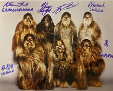 Rare Wookiee-GENUINE Multi Signed Star Wars 10x8 picture