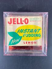 Jell-o Instant Pudding Lemon 1950's Unused w display box Vintage picture