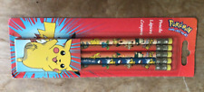New Vintage 1999 Pokemon Pikachu 5ct Pencil Set FACTORY SEALED PACKAGE picture