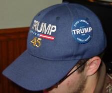 2017 DONALD TRUMP FOR PRESIDENT HAT & 2016 MAGA PIN : from WISCONSIN CAMPAIGN picture