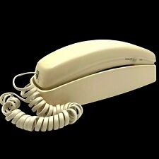 Vintage AT&T Trimline 210 Push Button Phone Beige Short Handset Cord Untested picture