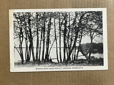 Postcard Henning MN Minnesota Bondy's Leaf Lakes Resort Advertising Vintage 1949 picture