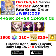 [ENG/NA][INST] FGO / Fate Grand Order Starter Account 4+SSR 210+Tix 1950+SQ #WBF picture