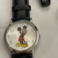 Disney MCKAQ16003 Unisex Classic Mickey Mouse Black Band Analog Watch picture