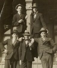 Handsome Young Men Well Dressed as 1930s Gangsters Original Photo Vtg Fashion picture