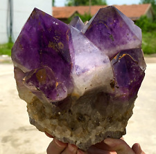 5.93LB Natural Amethyst geode quartz cluster crystal specimen Healing picture