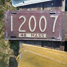 1948 Massachusetts License Plate - 