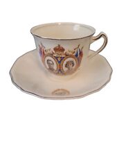 Alfred Meaking cup  saucer King George VI & Queen Elizabeth visit to Canada 1939 picture