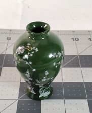 Franklin Mint Porcelain Treasures Of The Imperial Dynasties Green Miniature Vase picture