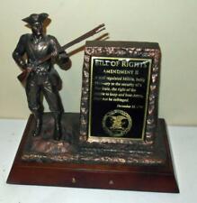NRA 2010 MINUTEMAN AND RIFLE. BILL OF RIGHTS 2ND AMENDMENT FIGURE RARE picture