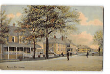 Togus Maine ME Postcard 1912 Avenue Street Scene picture