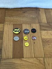 Vintage Band/music Pin Button Lot 1980s- B52s Clash Hooters Madness  picture