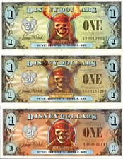 Scarce Set All 3 2007 Pirate Disney Dollars Empress, Flying Dutchman,Black Pearl picture