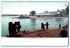 Narraganset Bay Rhode Island RI Postcard View Of Fields Point Unposted Antique picture