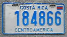 Costa Rica License Plate 2012 Expired picture
