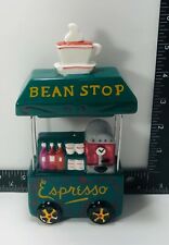 Clay Art Collectible San Francisco Espresso Cart 2-Piece Salt & Pepper Shakers picture
