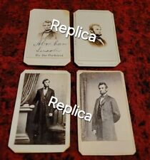 Lot Of 4 Abraham Lincoln Replica Cdv's picture