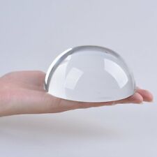 LONGWIN 100MM Crystal Magnifier Paperweight Glass Optical Half Ball Lens Reading picture